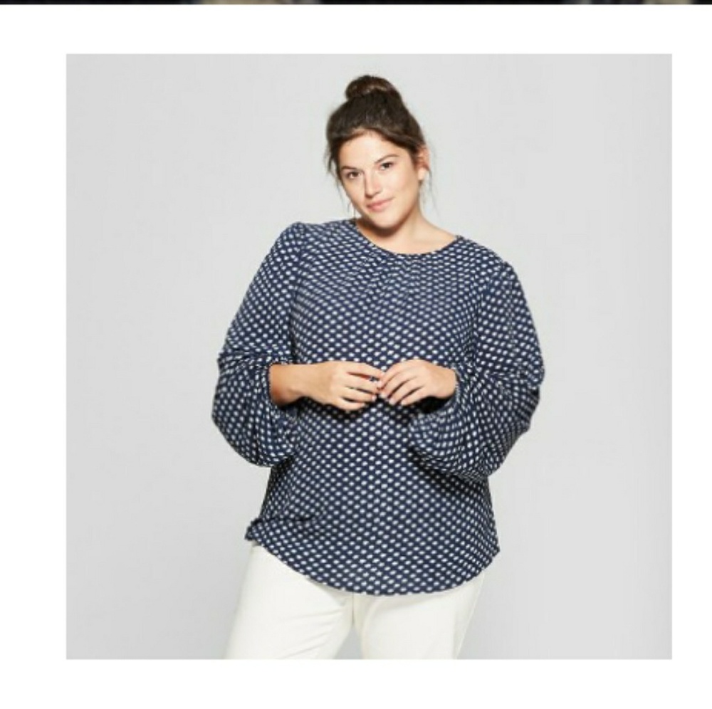 Womens Plus Size polka dots
